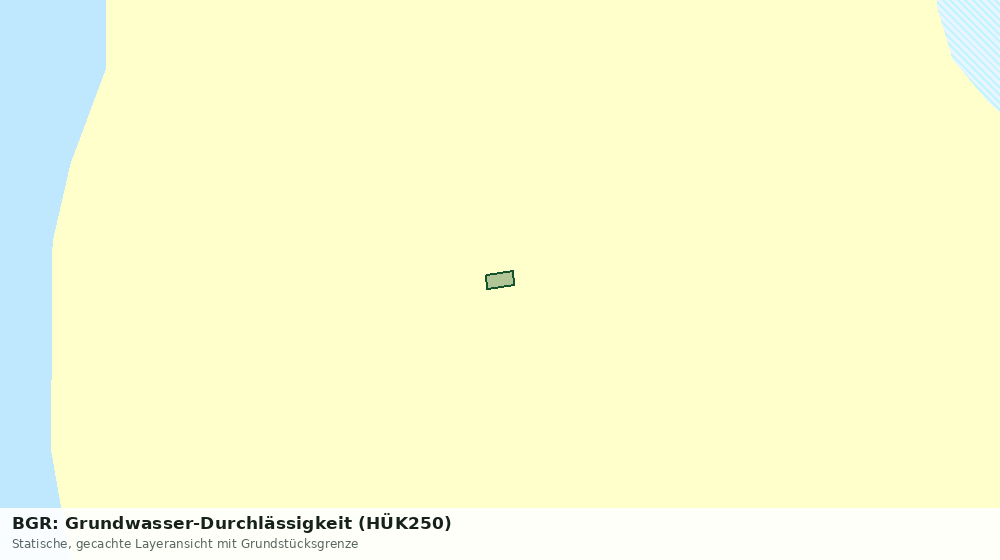 Statische Kartenansicht: BGR: Grundwasser-Durchlässigkeit (HÜK250)