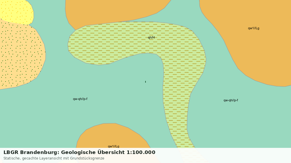 Statische Kartenansicht: LBGR Brandenburg: Geologische Übersicht 1:100.000