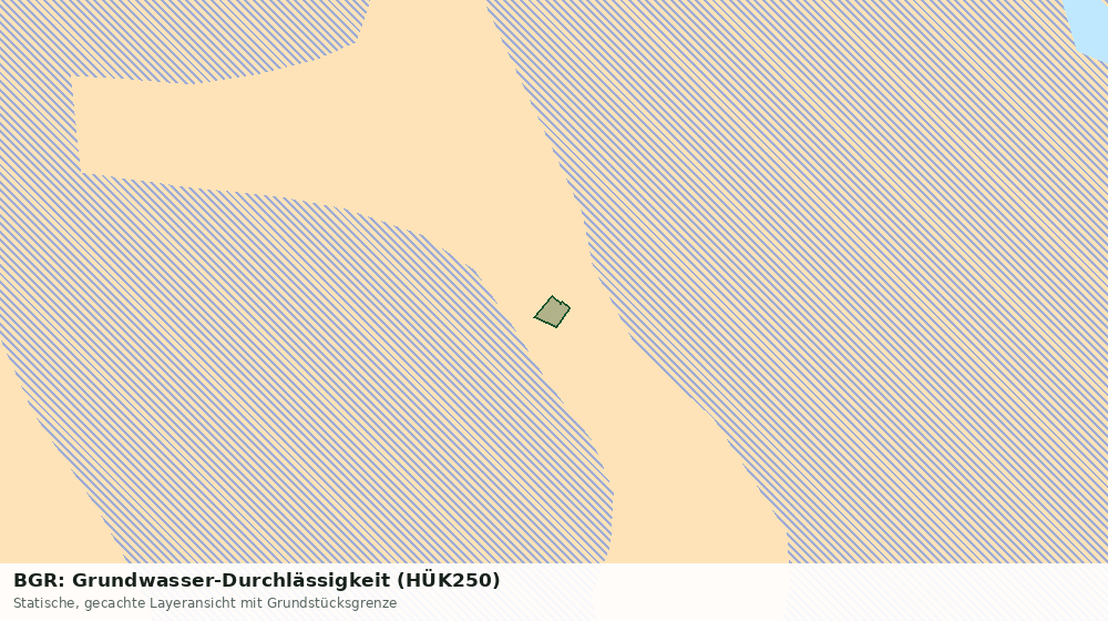 Statische Kartenansicht: BGR: Grundwasser-Durchlässigkeit (HÜK250)