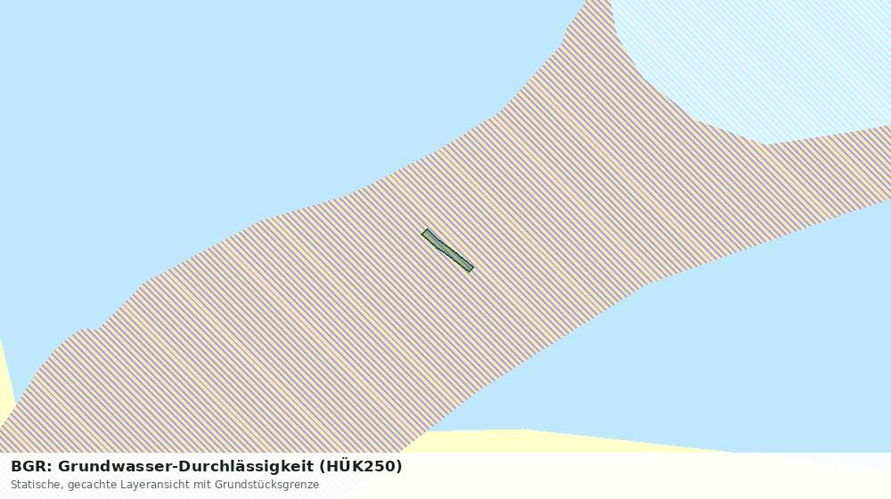 Statische Kartenansicht: BGR: Grundwasser-Durchlässigkeit (HÜK250)