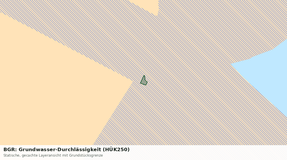 Statische Kartenansicht: BGR: Grundwasser-Durchlässigkeit (HÜK250)