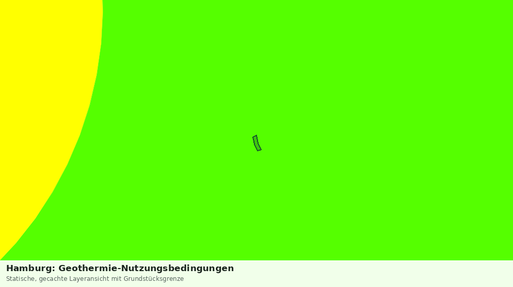 Statische Kartenansicht: Hamburg: Geothermie-Nutzungsbedingungen