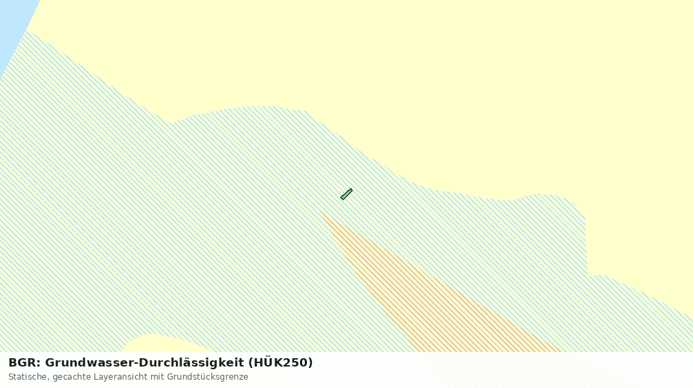 Statische Kartenansicht: BGR: Grundwasser-Durchlässigkeit (HÜK250)