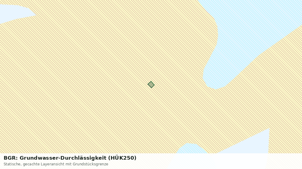 Statische Kartenansicht: BGR: Grundwasser-Durchlässigkeit (HÜK250)