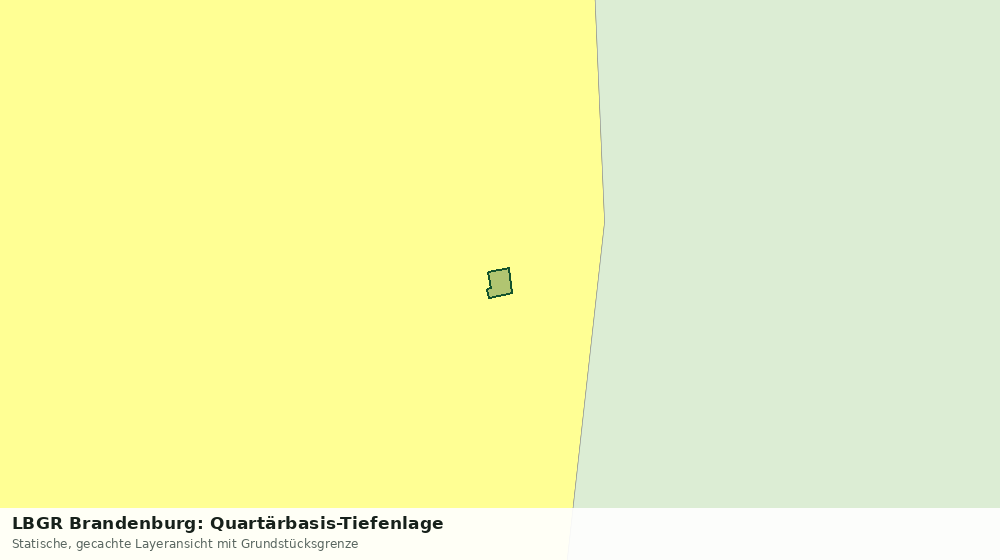 Statische Kartenansicht: LBGR Brandenburg: Quartärbasis-Tiefenlage