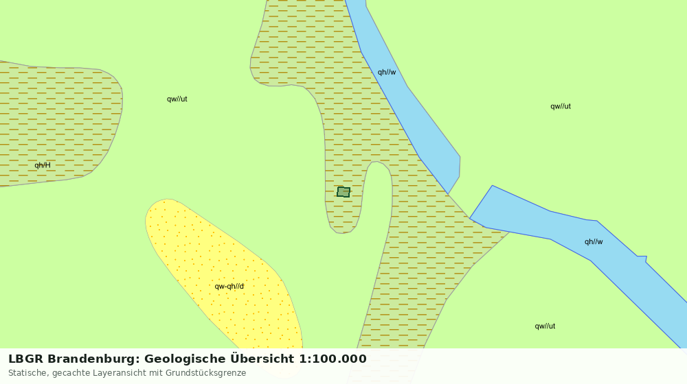 Statische Kartenansicht: LBGR Brandenburg: Geologische Übersicht 1:100.000