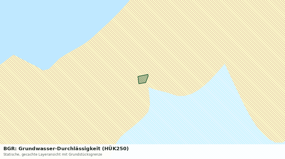 Statische Kartenansicht: BGR: Grundwasser-Durchlässigkeit (HÜK250)