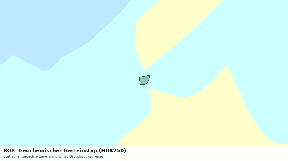 Statische Kartenansicht: BGR: Geochemischer Gesteinstyp (HÜK250)