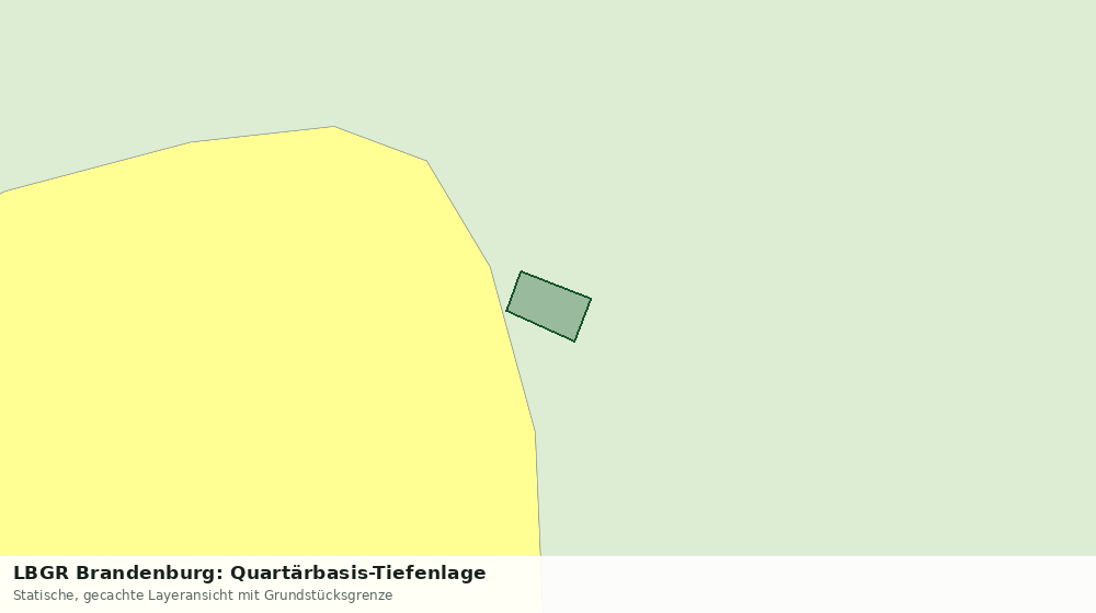 Statische Kartenansicht: LBGR Brandenburg: Quartärbasis-Tiefenlage