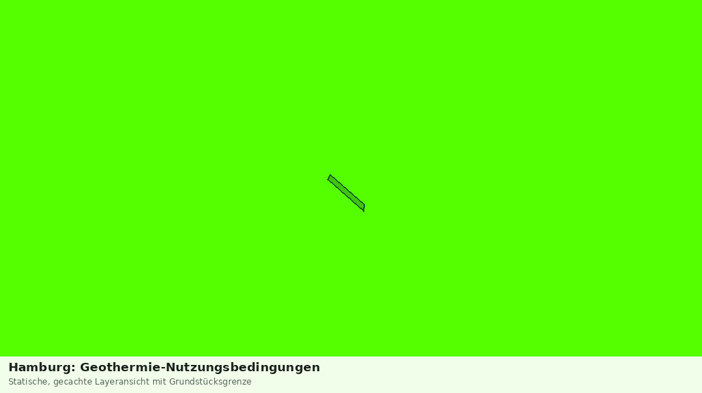 Statische Kartenansicht: Hamburg: Geothermie-Nutzungsbedingungen