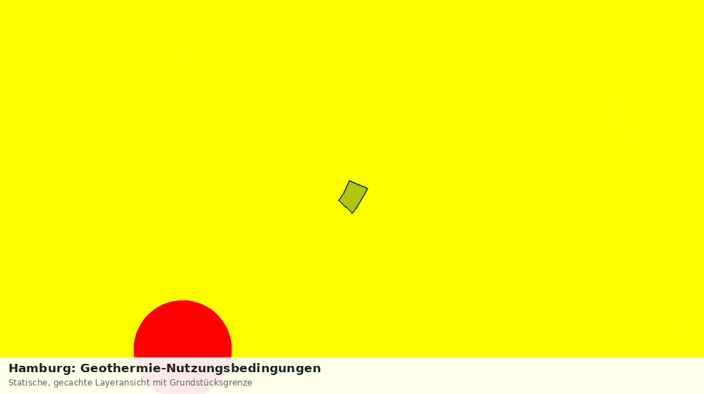 Statische Kartenansicht: Hamburg: Geothermie-Nutzungsbedingungen