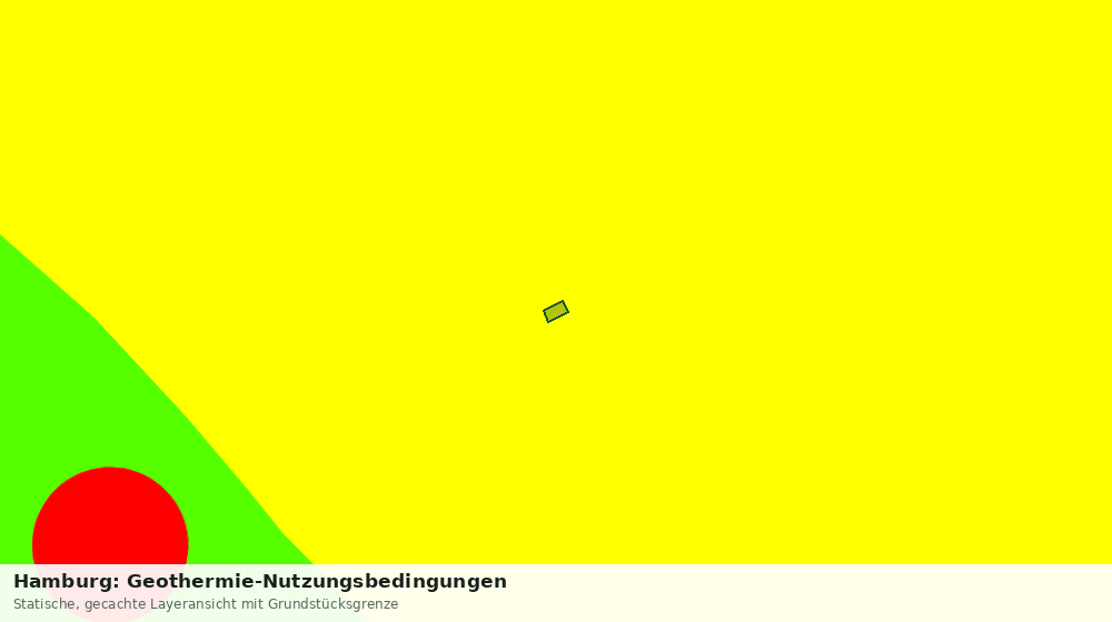 Statische Kartenansicht: Hamburg: Geothermie-Nutzungsbedingungen