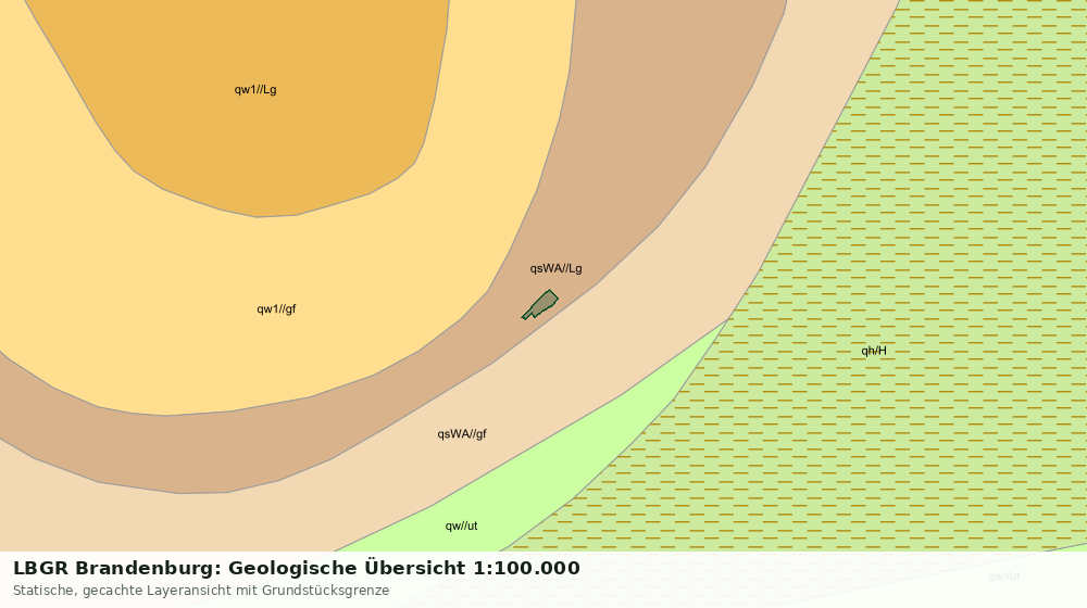Statische Kartenansicht: LBGR Brandenburg: Geologische Übersicht 1:100.000