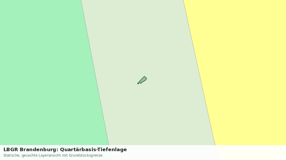 Statische Kartenansicht: LBGR Brandenburg: Quartärbasis-Tiefenlage