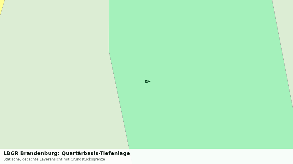 Statische Kartenansicht: LBGR Brandenburg: Quartärbasis-Tiefenlage