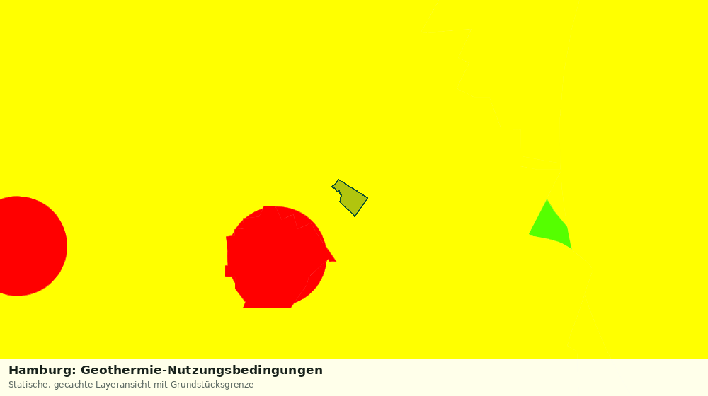 Statische Kartenansicht: Hamburg: Geothermie-Nutzungsbedingungen