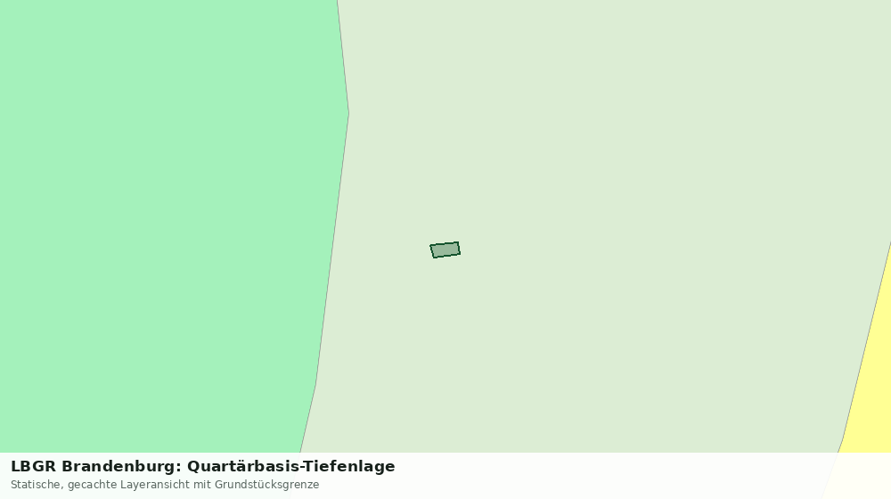 Statische Kartenansicht: LBGR Brandenburg: Quartärbasis-Tiefenlage
