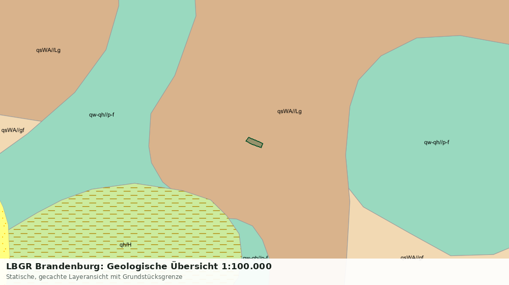 Statische Kartenansicht: LBGR Brandenburg: Geologische Übersicht 1:100.000