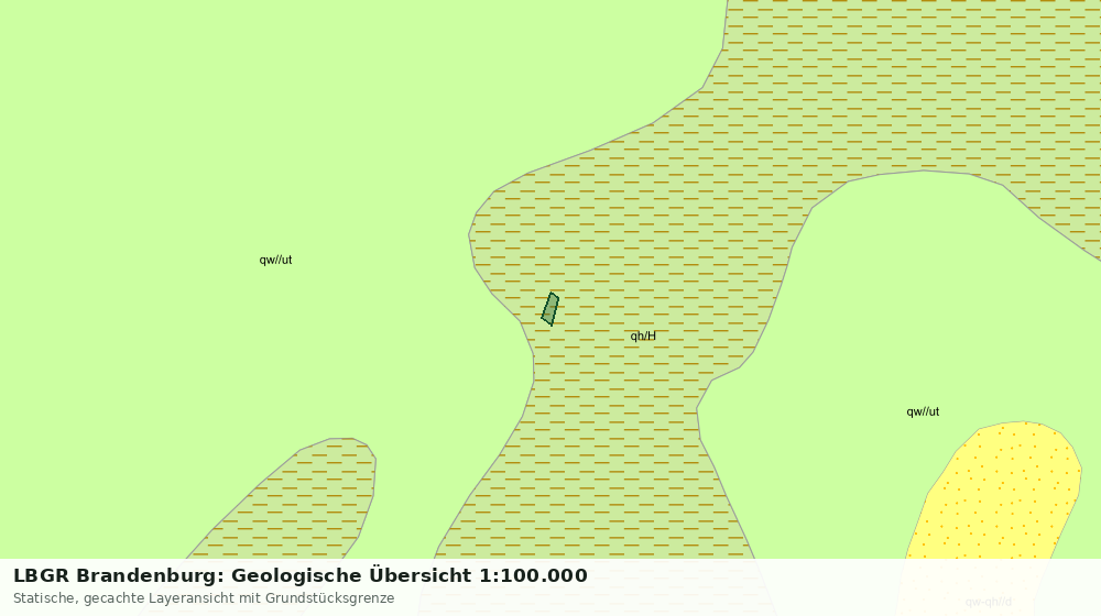 Statische Kartenansicht: LBGR Brandenburg: Geologische Übersicht 1:100.000