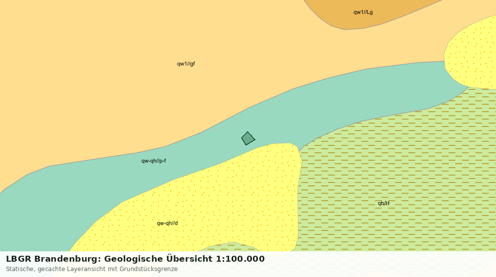 Statische Kartenansicht: LBGR Brandenburg: Geologische Übersicht 1:100.000
