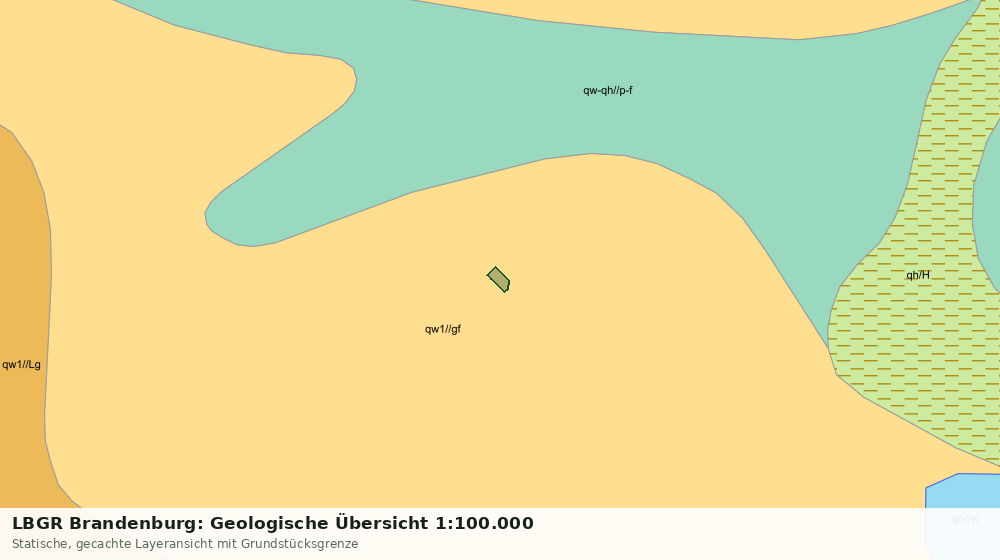 Statische Kartenansicht: LBGR Brandenburg: Geologische Übersicht 1:100.000
