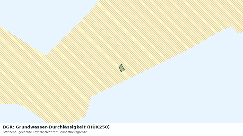 Statische Kartenansicht: BGR: Grundwasser-Durchlässigkeit (HÜK250)