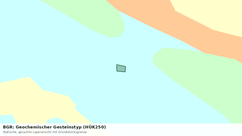 Statische Kartenansicht: BGR: Geochemischer Gesteinstyp (HÜK250)