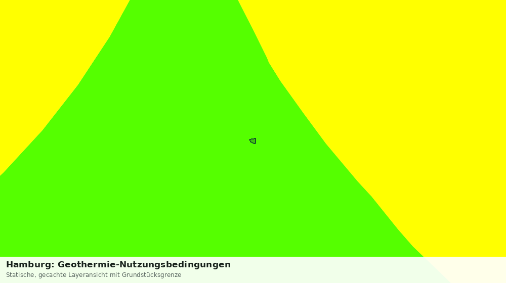 Statische Kartenansicht: Hamburg: Geothermie-Nutzungsbedingungen