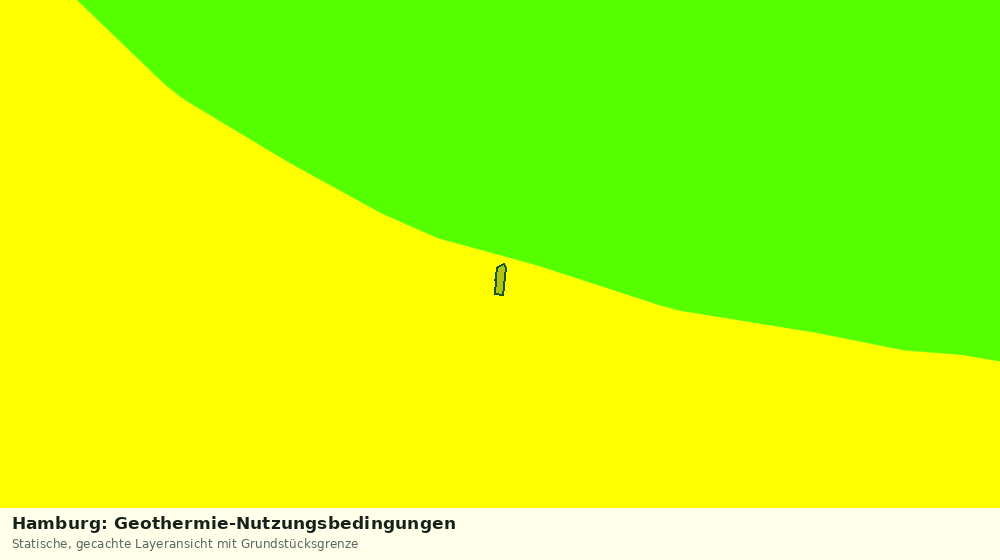 Statische Kartenansicht: Hamburg: Geothermie-Nutzungsbedingungen