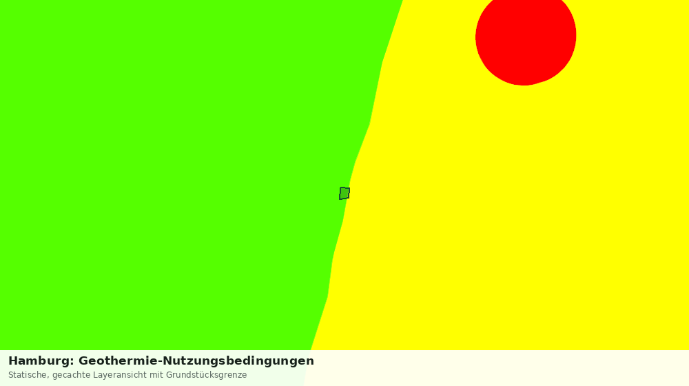 Statische Kartenansicht: Hamburg: Geothermie-Nutzungsbedingungen