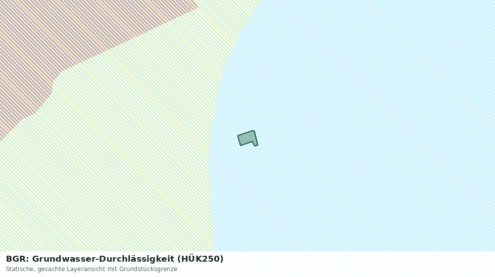 Statische Kartenansicht: BGR: Grundwasser-Durchlässigkeit (HÜK250)