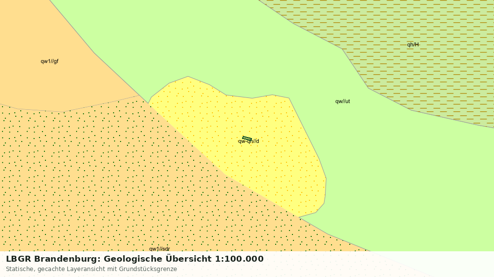 Statische Kartenansicht: LBGR Brandenburg: Geologische Übersicht 1:100.000