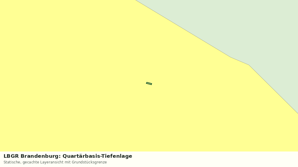Statische Kartenansicht: LBGR Brandenburg: Quartärbasis-Tiefenlage
