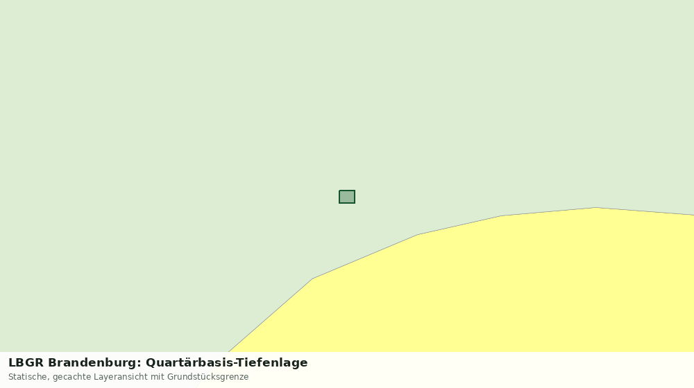 Statische Kartenansicht: LBGR Brandenburg: Quartärbasis-Tiefenlage