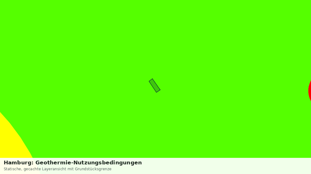 Statische Kartenansicht: Hamburg: Geothermie-Nutzungsbedingungen