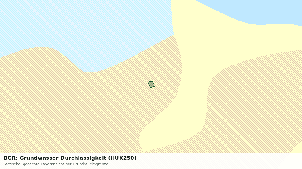 Statische Kartenansicht: BGR: Grundwasser-Durchlässigkeit (HÜK250)