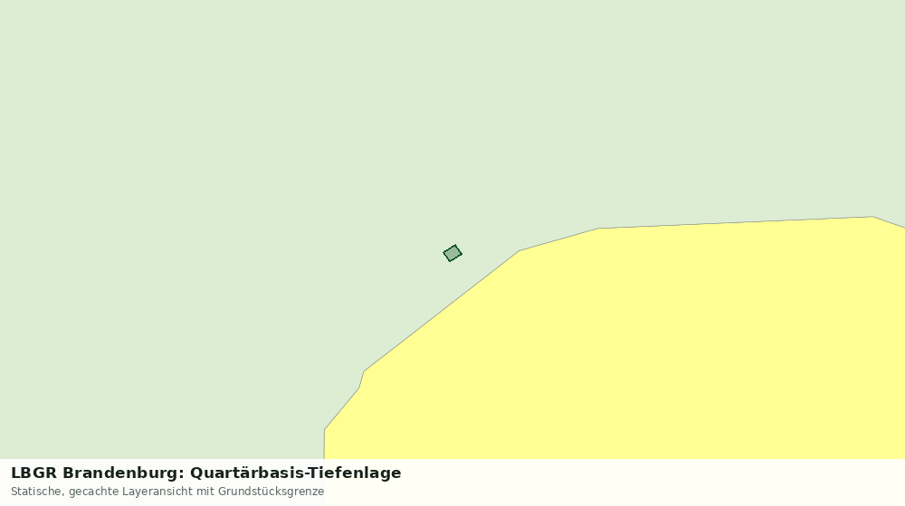 Statische Kartenansicht: LBGR Brandenburg: Quartärbasis-Tiefenlage