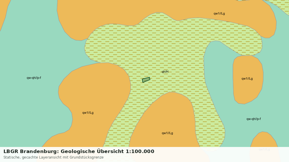 Statische Kartenansicht: LBGR Brandenburg: Geologische Übersicht 1:100.000