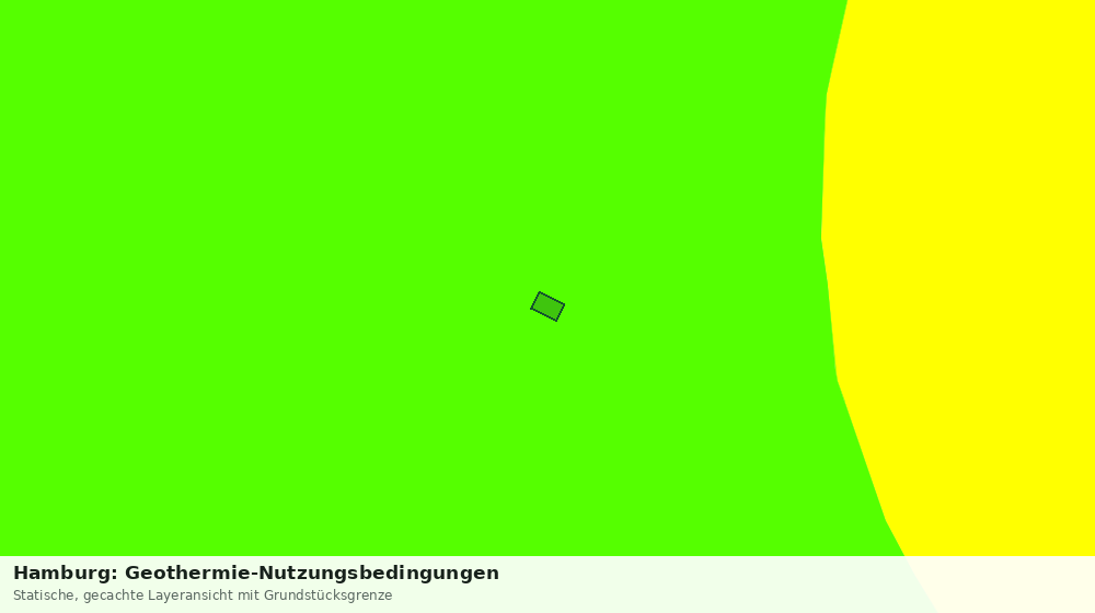 Statische Kartenansicht: Hamburg: Geothermie-Nutzungsbedingungen
