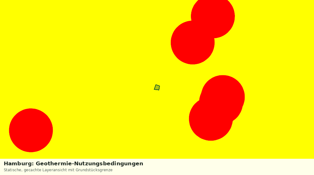 Statische Kartenansicht: Hamburg: Geothermie-Nutzungsbedingungen