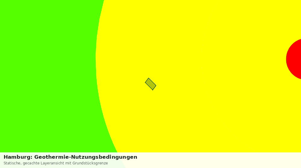 Statische Kartenansicht: Hamburg: Geothermie-Nutzungsbedingungen
