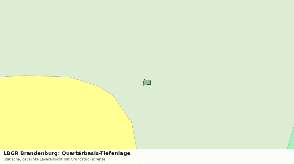 Statische Kartenansicht: LBGR Brandenburg: Quartärbasis-Tiefenlage