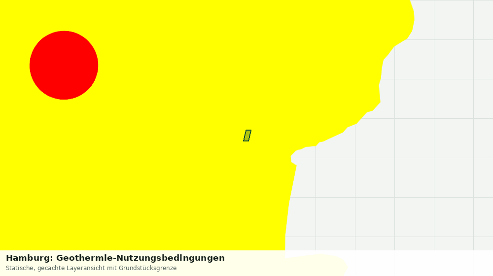 Statische Kartenansicht: Hamburg: Geothermie-Nutzungsbedingungen