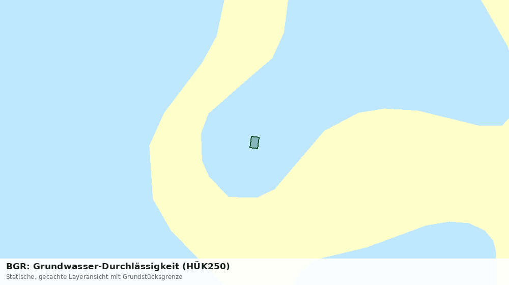 Statische Kartenansicht: BGR: Grundwasser-Durchlässigkeit (HÜK250)