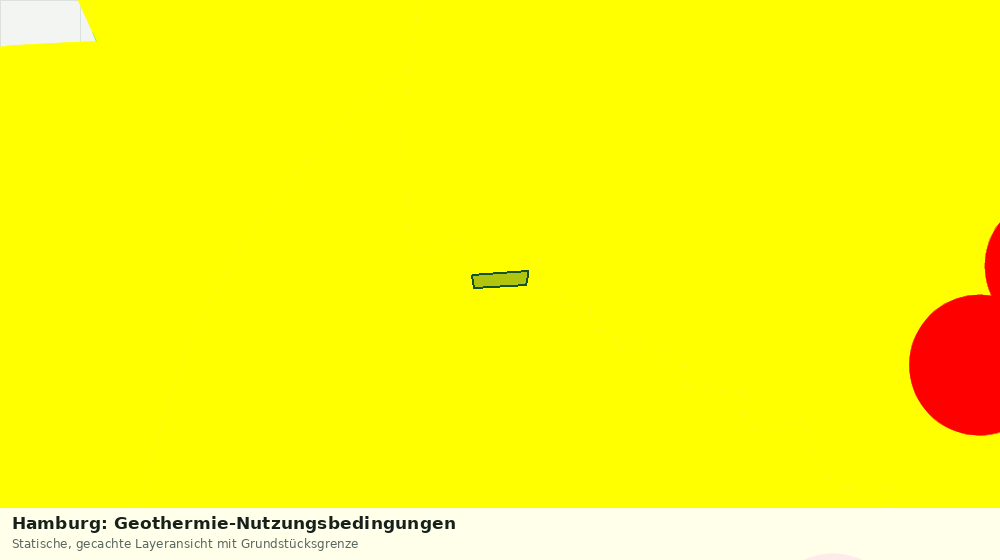 Statische Kartenansicht: Hamburg: Geothermie-Nutzungsbedingungen