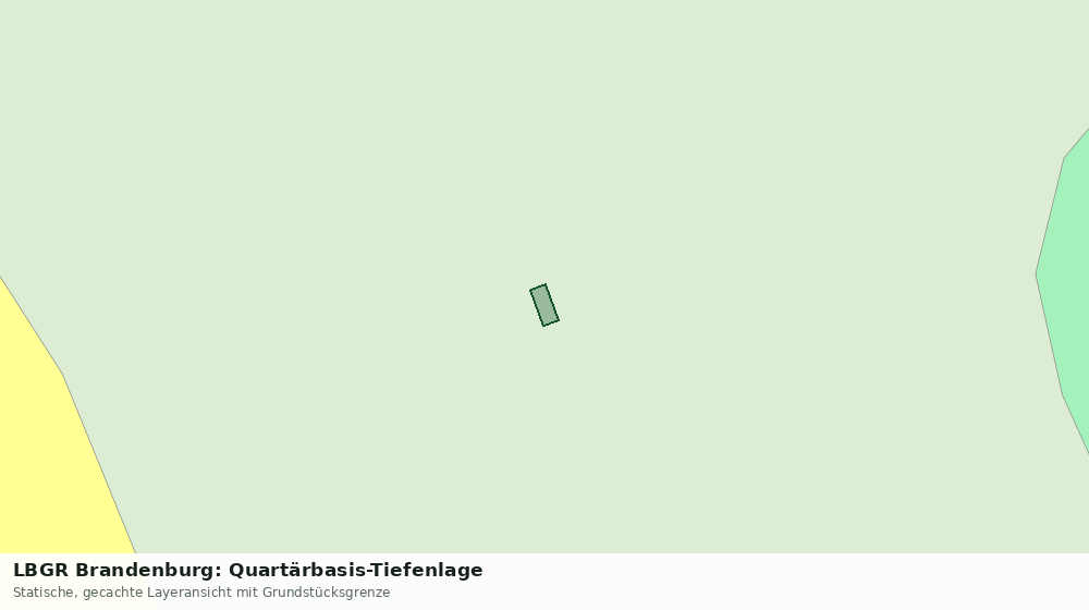 Statische Kartenansicht: LBGR Brandenburg: Quartärbasis-Tiefenlage