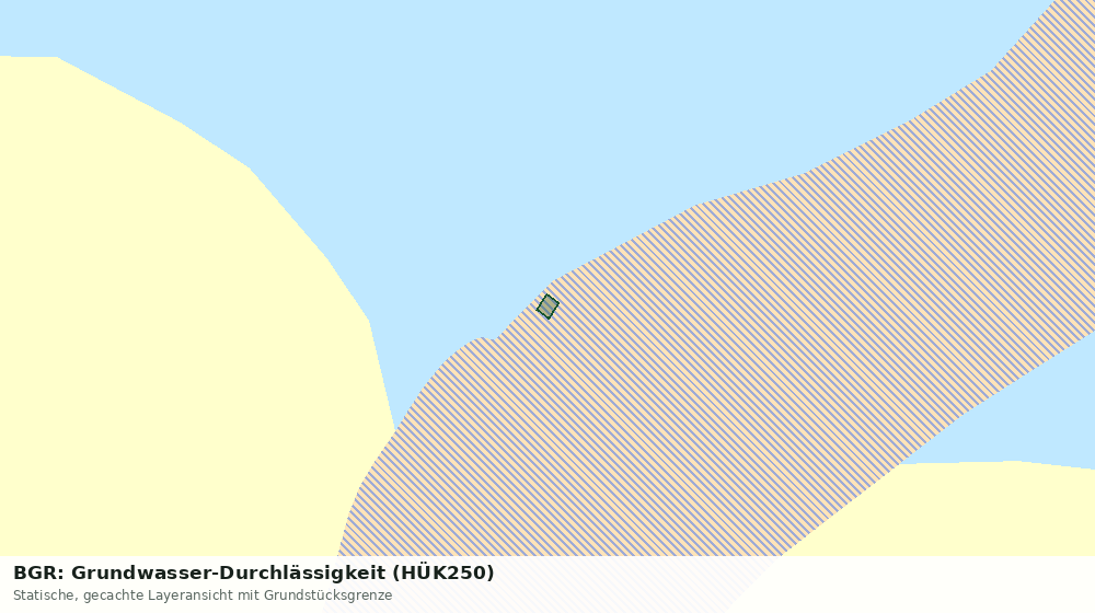 Statische Kartenansicht: BGR: Grundwasser-Durchlässigkeit (HÜK250)