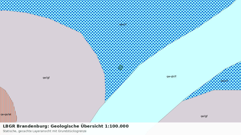 Statische Kartenansicht: LBGR Brandenburg: Geologische Übersicht 1:100.000