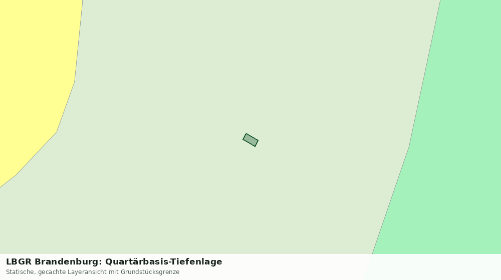 Statische Kartenansicht: LBGR Brandenburg: Quartärbasis-Tiefenlage