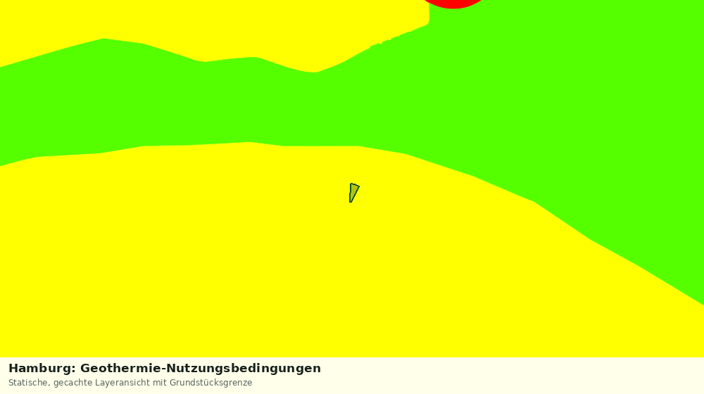 Statische Kartenansicht: Hamburg: Geothermie-Nutzungsbedingungen